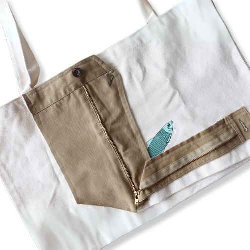 Totebag zipper